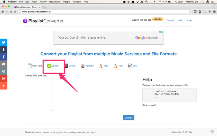 Playlist Converter